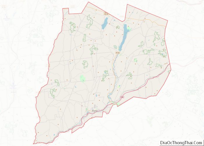 Map of Otsego County