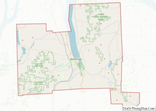 Map of Schuyler County, New York