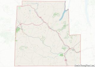 Map of Steuben County, New York