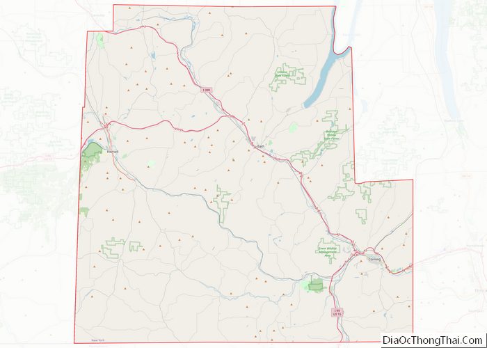 Map of Steuben County