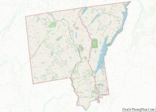 Map of Warren County, New York