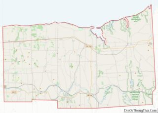 Map of Wayne County, New York