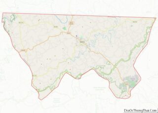 Map of Alleghany County, North Carolina