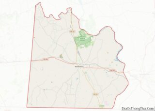 Map of Anson County, North Carolina