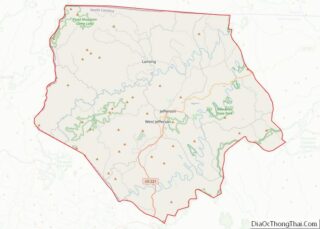 Map of Ashe County, North Carolina