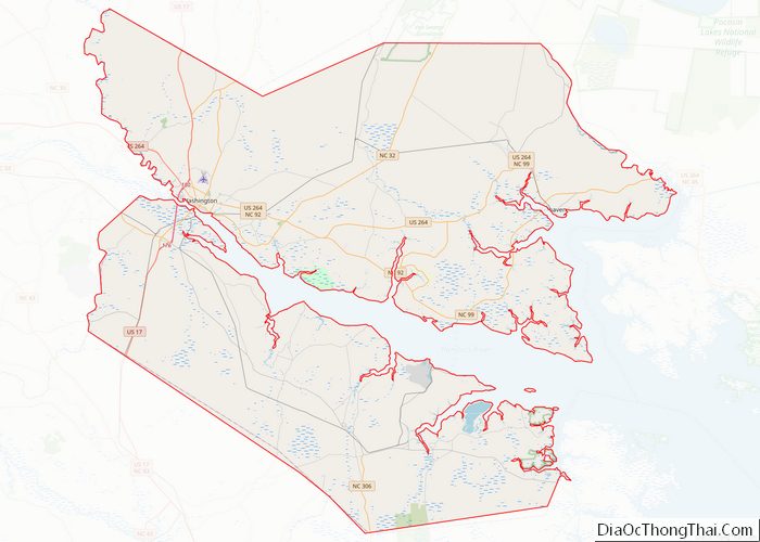 Map of Beaufort County