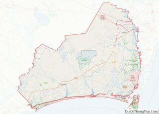 Map of Brunswick County, North Carolina