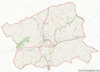 Map of Buncombe County, North Carolina