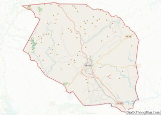 Map of Caldwell County, North Carolina