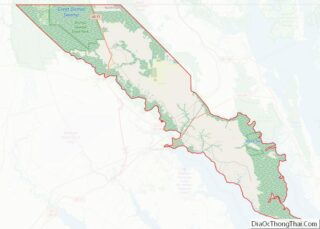 Map of Camden County, North Carolina