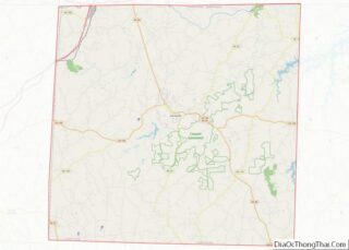 Map of Caswell County, North Carolina