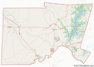 Map of Chatham County, North Carolina