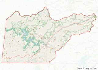 Map of Cherokee County, North Carolina