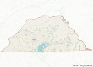 Map of Clay County, North Carolina