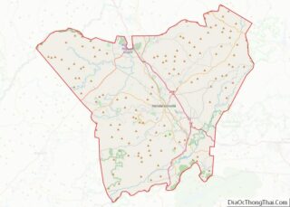 Map of Henderson County, North Carolina