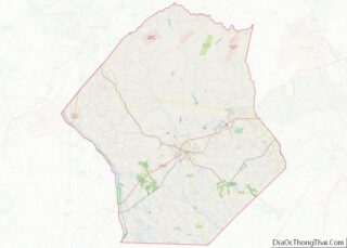 Map of Hoke County, North Carolina