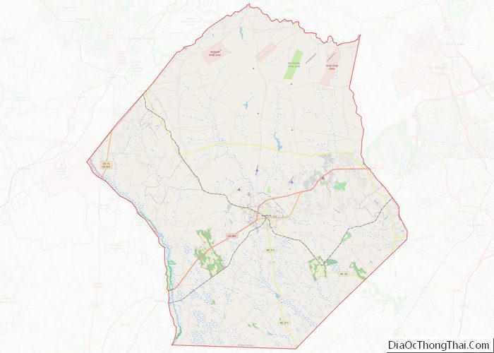 Map of Hoke County