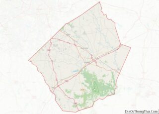 Map of Johnston County, North Carolina