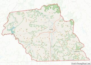 Map of Macon County, North Carolina