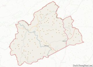 Map of Madison County, North Carolina