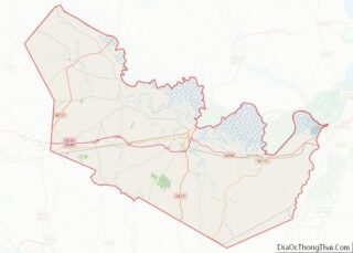 Map of Martin County, North Carolina