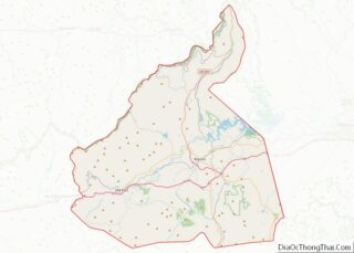 Map of McDowell County, North Carolina