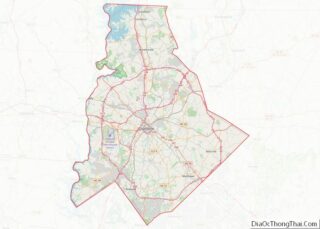 Map of Mecklenburg County, North Carolina