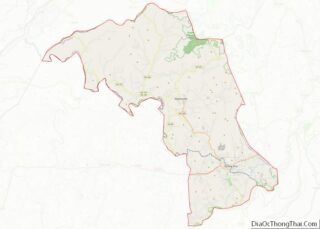 Map of Mitchell County, North Carolina