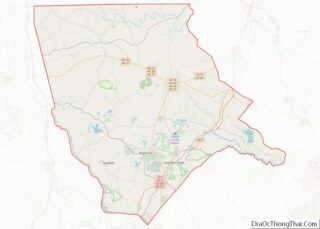 Map of Moore County, North Carolina