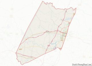 Map of Nash County, North Carolina