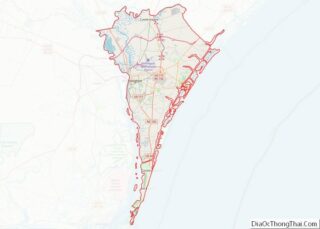 Map of New Hanover County, North Carolina