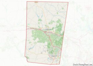 Map of Orange County, North Carolina