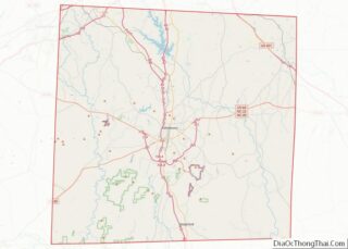 Map of Randolph County, North Carolina