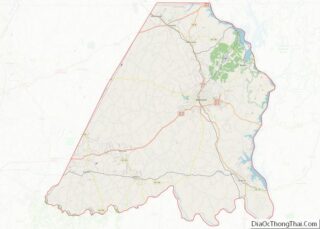 Map of Stanly County, North Carolina