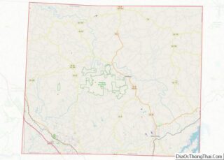 Map of Stokes County, North Carolina