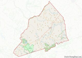 Map of Transylvania County, North Carolina