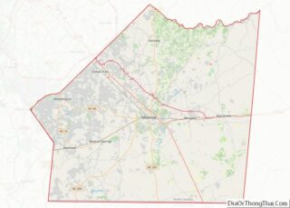 Map of Union County, North Carolina