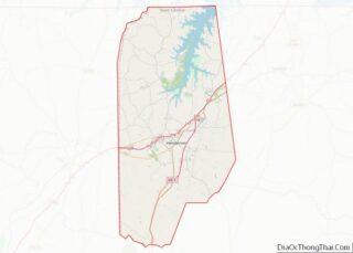 Map of Vance County, North Carolina