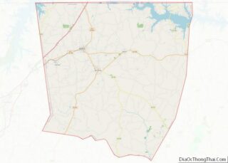 Map of Warren County, North Carolina