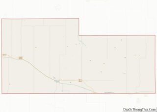 Map of Adams County, North Dakota
