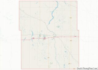 Map of Barnes County, North Dakota