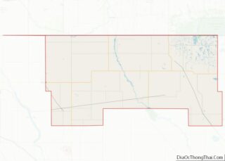 Map of Bottineau County, North Dakota