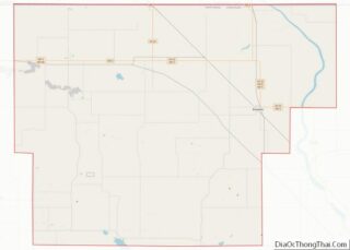 Map of Burke County, North Dakota