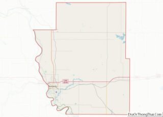 Map of Burleigh County, North Dakota