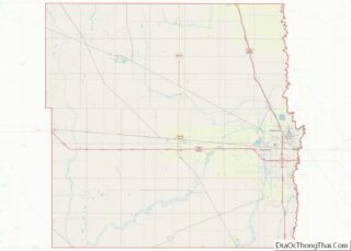 Map of Cass County, North Dakota