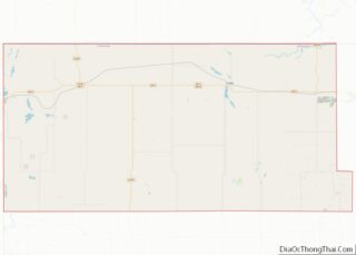 Map of Divide County, North Dakota