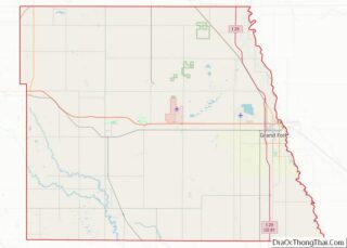 Map of Grand Forks County, North Dakota