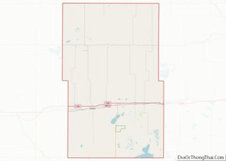 Map of Kidder County, North Dakota