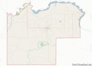 Map of McKenzie County, North Dakota