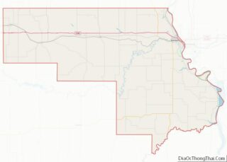 Map of Morton County, North Dakota